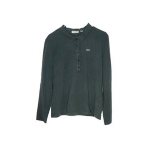Lacoste Men's Slim Fit Long Sleeve Polo Shirt Size 50 Green PF1775‎ Peru